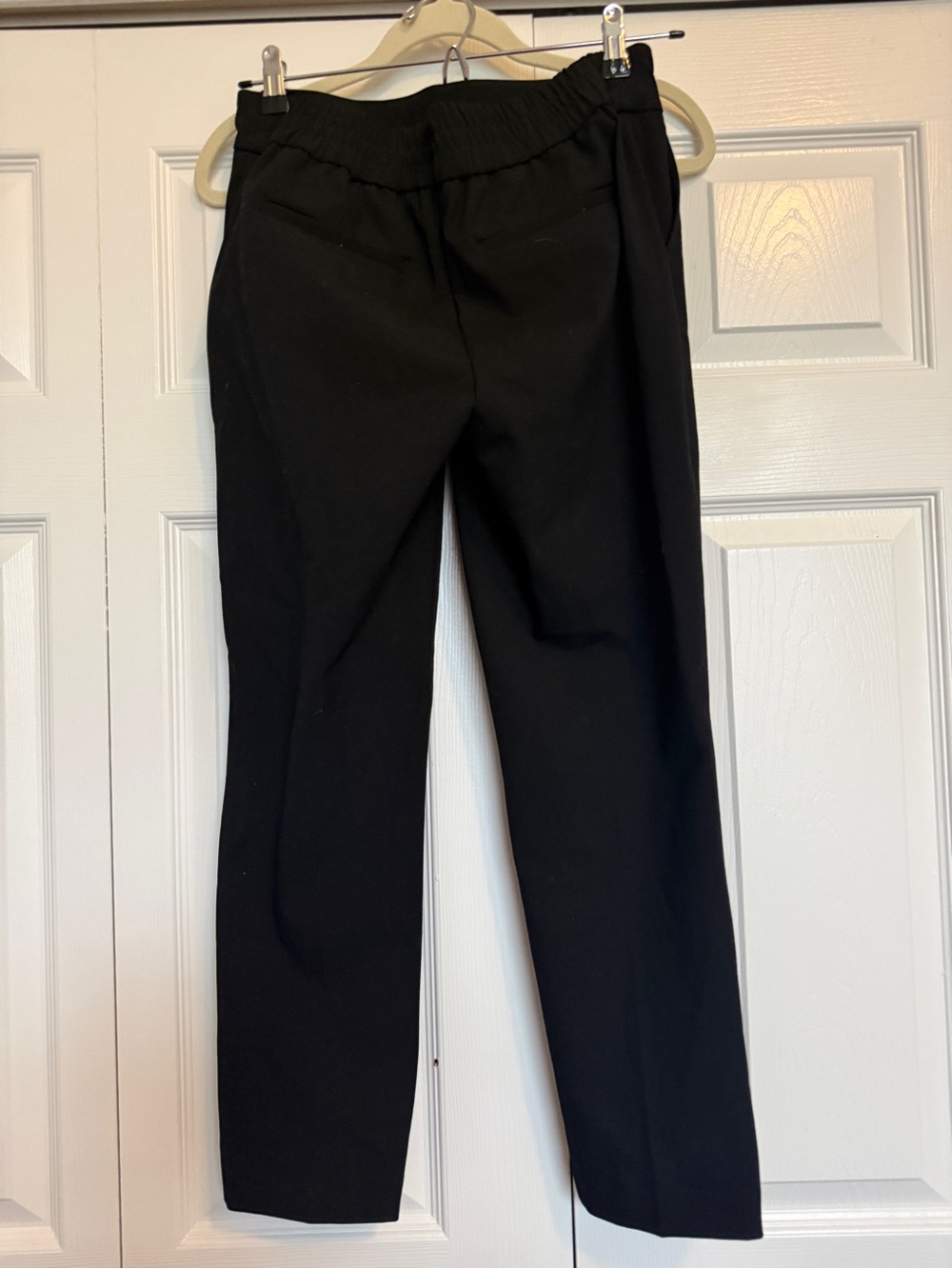 Rachel Zoe Black Straight-Leg Pull-On Trousers